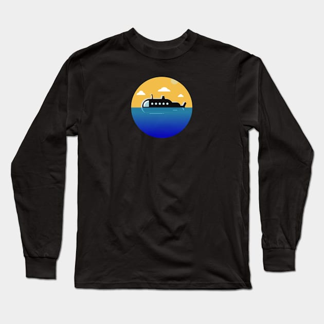 submarine animation Long Sleeve T-Shirt by Alanpriyatnaa